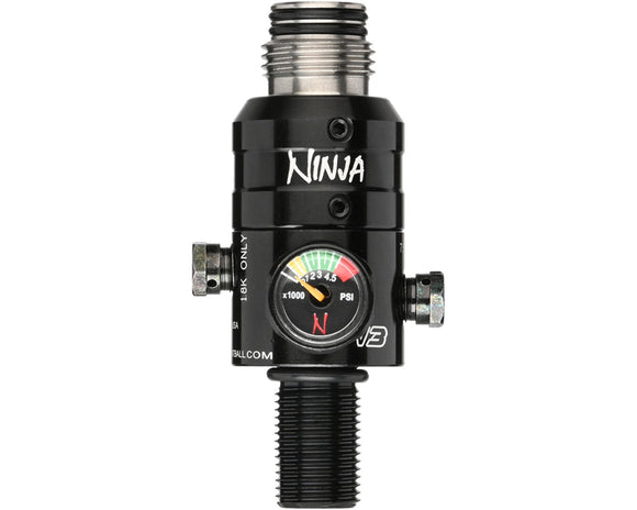 Ninja Pro V3 Adjustable Tank Regulator - Stainless - 4500 PSI - Black/ Silver